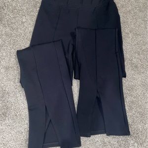 Abercrombie Split Flare Legging sculptLUX Onyx